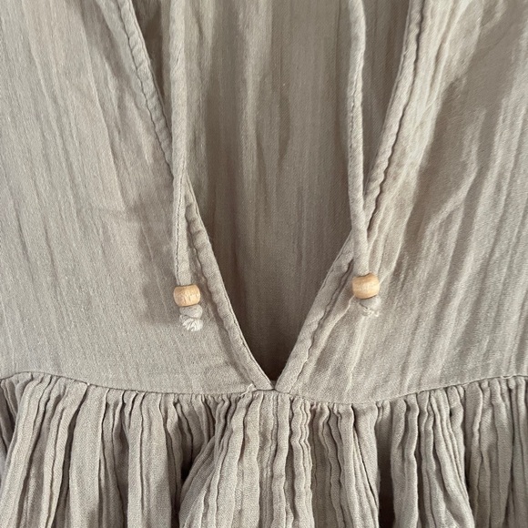 Free People Tan Gauzy Mini Dress - Picture 8 of 14